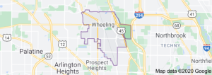 Wheeling IL Map