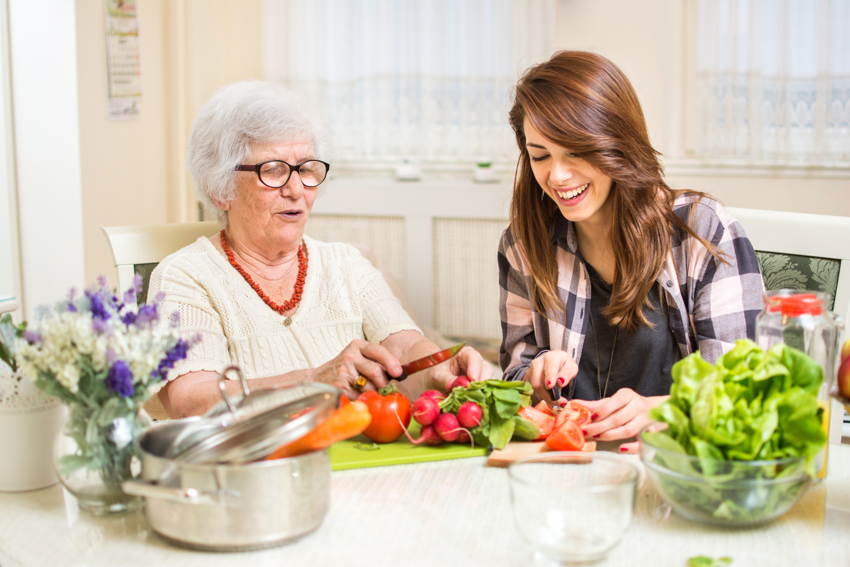 Boiled Vegetables for elderly