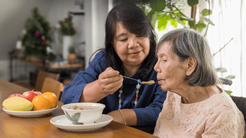 Soups and Crackers for senior diet